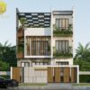 nhà hiện đại 2 tầng 1 tum