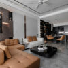 Thiết kế nội thất gam trắng, nâu, xám
