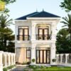 Thiết kế nhà mái Nhật 2 tầng tân cổ điển