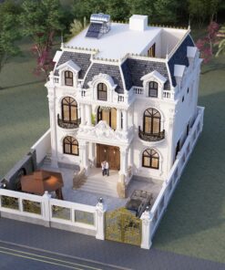 BIỆT THJE 3 TẦNG MÁI MANSARD