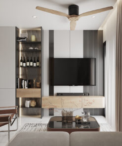 thiết kế nội thất căn chung cư 2 ngủ 50m2