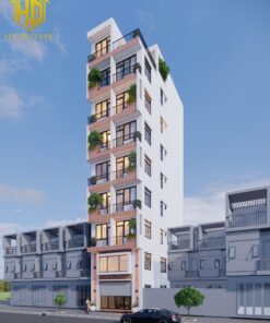 thiết kế chung cư mini 8 tầng hiện đại