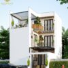Nhà hiện đại 3 tầng mái bằng
