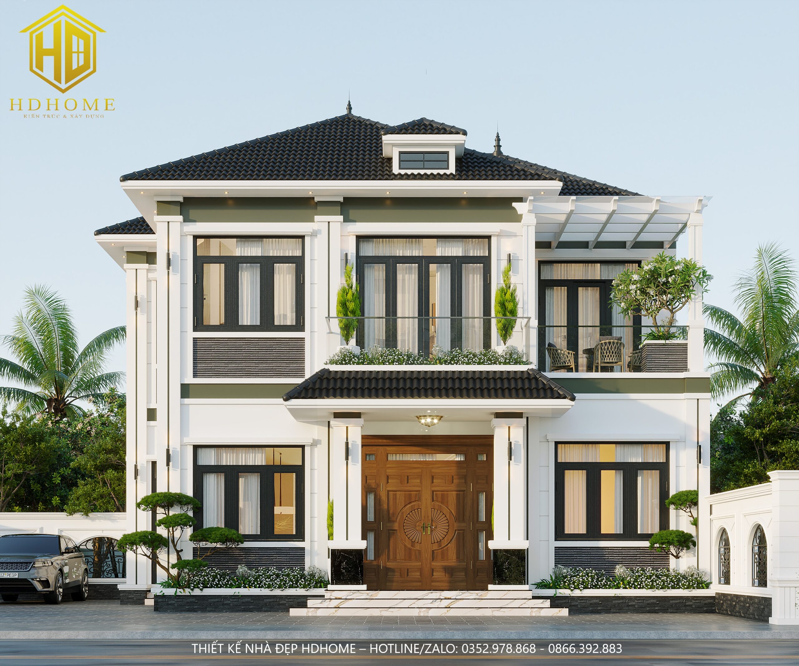 Mẫu Biệt Thự 2 Tầng