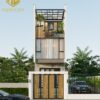 Nhà ống 3 tầng hiện đại
