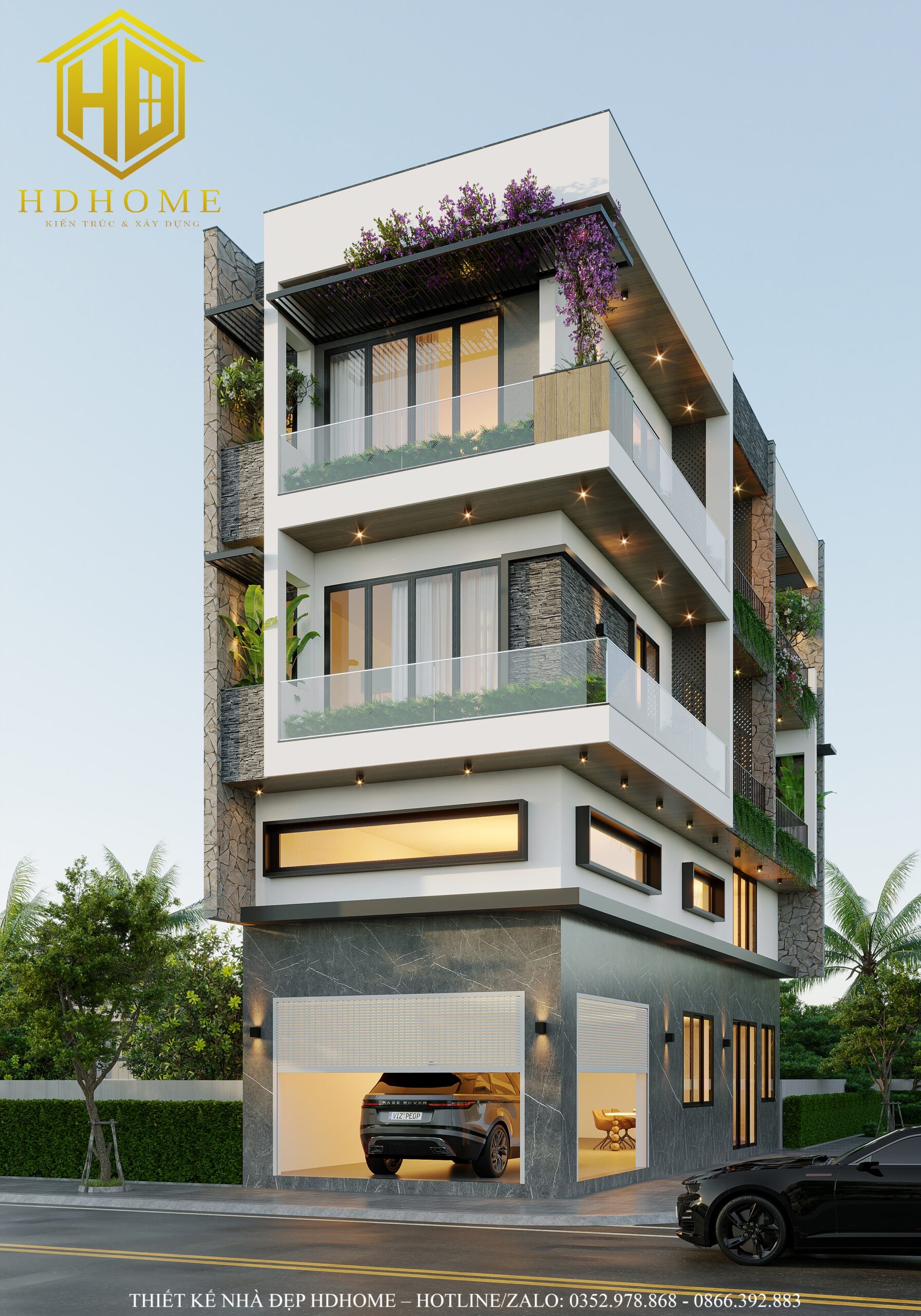 Mẫu nhà phố hiện đại