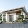 Ngôi nhà vườn 1 tầng hiện đại đẹp